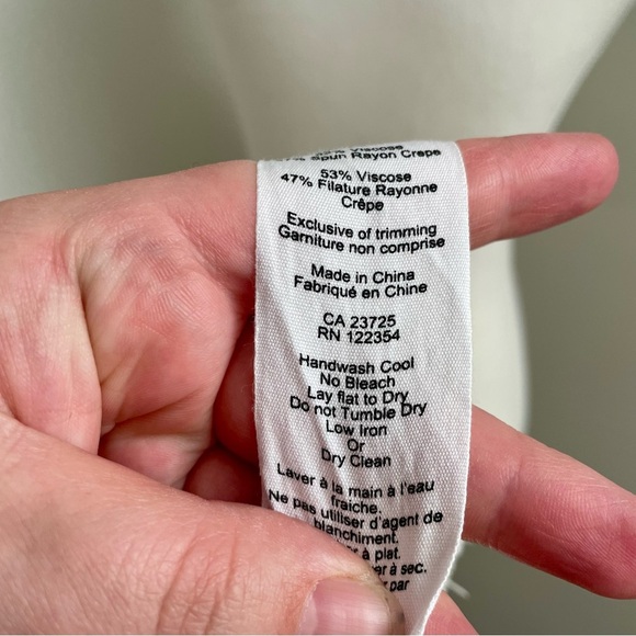 Aritzia Wilfred Cream Babydoll Slip Dress Lace Feminine Coquette Size XS - Picture 7 of 7